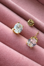 Load image into Gallery viewer, Oval Cz Stud Earrings