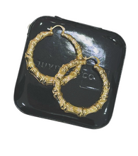 Load image into Gallery viewer, Bamboo Hoop Earring