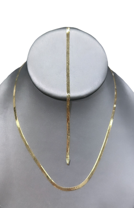 14K Herringbone Necklace & Bracelet