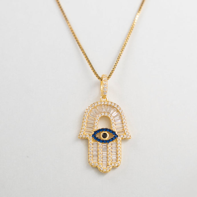 Evil Eye Hamsa Necklace