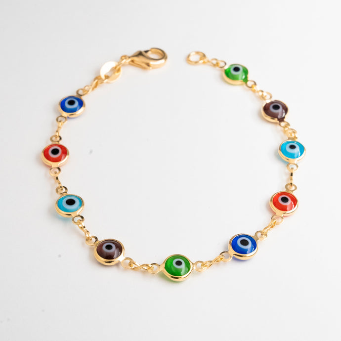 Gold-Filled Evil Eye Bracelet